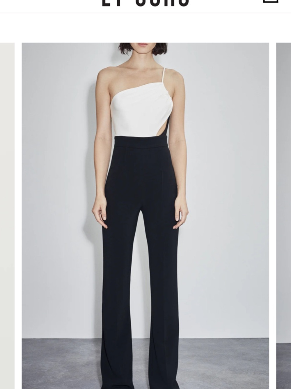 Asymmetrical One-Shoulder White Bodysuit